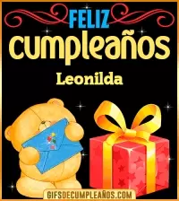 GIF Tarjetas animadas de cumpleaños Leonilda